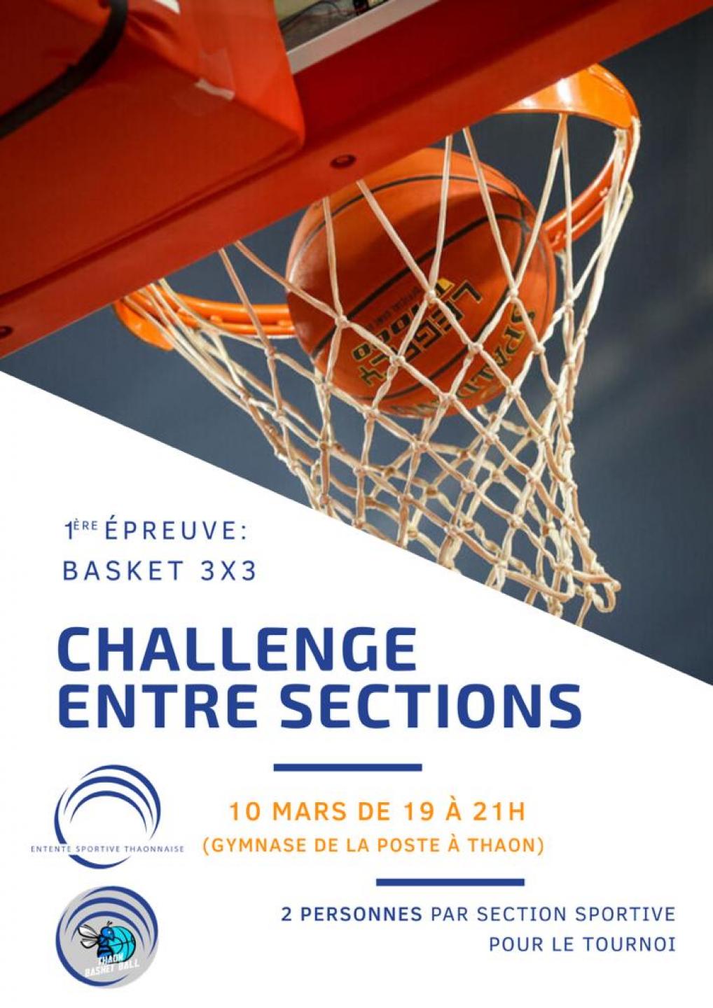 Challenge Basket 3x3 des sections EST Centrale